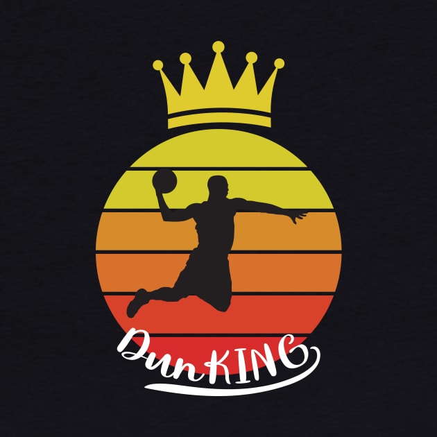 Retro vintage dunking basketball king by IceShirts